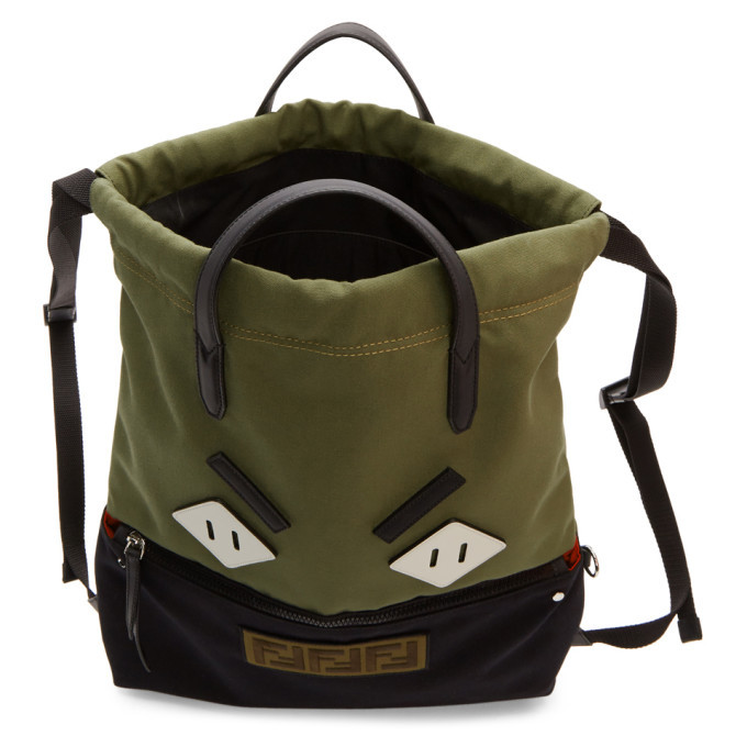 Black Flat Face Backpack Fendi