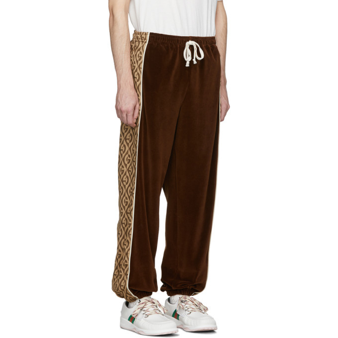 gucci brown sweatpants