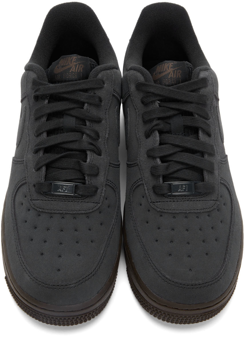 black and grey suede air force 1