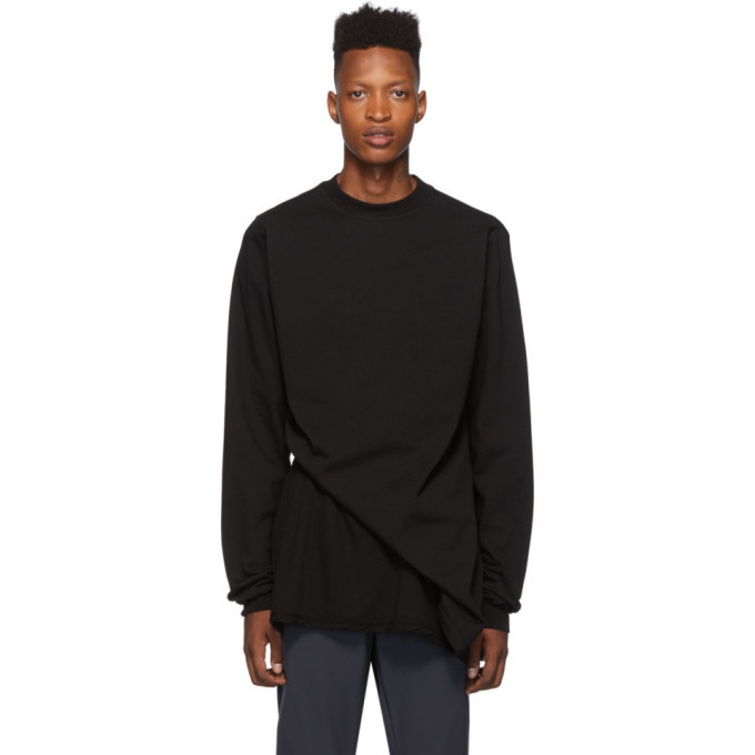 Rick Owens Drkshdw Black Subhuman Sweatshirt Rick Owens Drkshdw