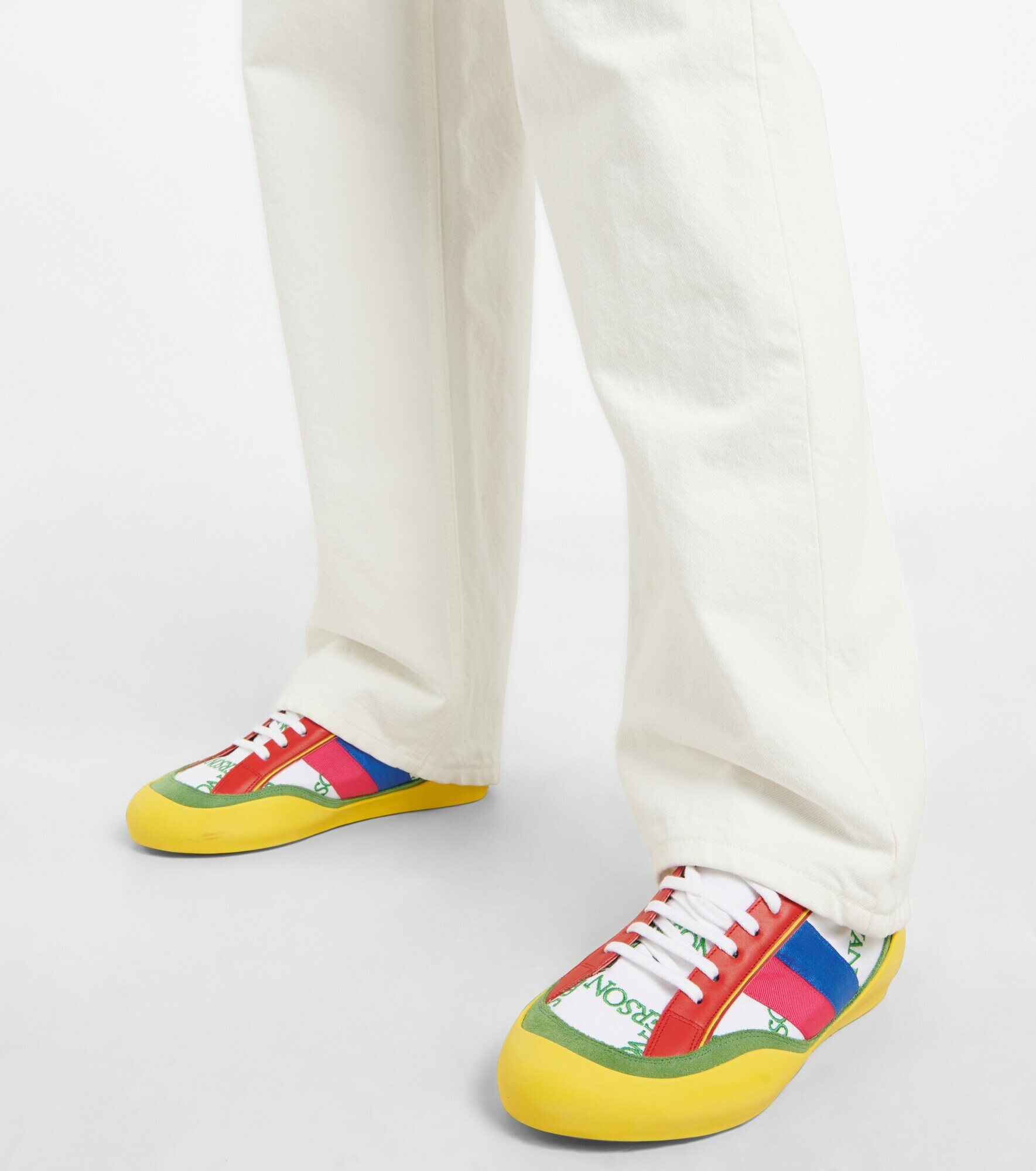 JW Anderson - Bubble colorblocked canvas sneakers JW Anderson
