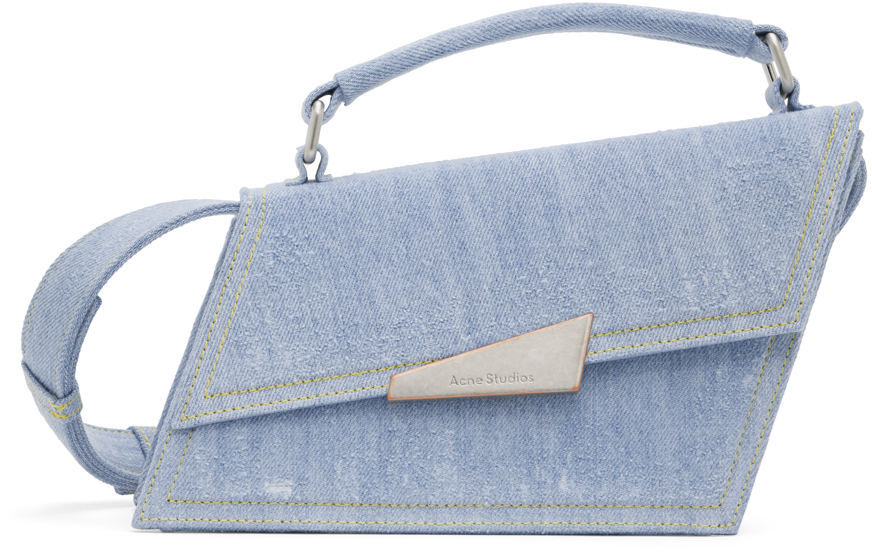 Acne Studios Blue Mini Distortion Bag Acne Studios