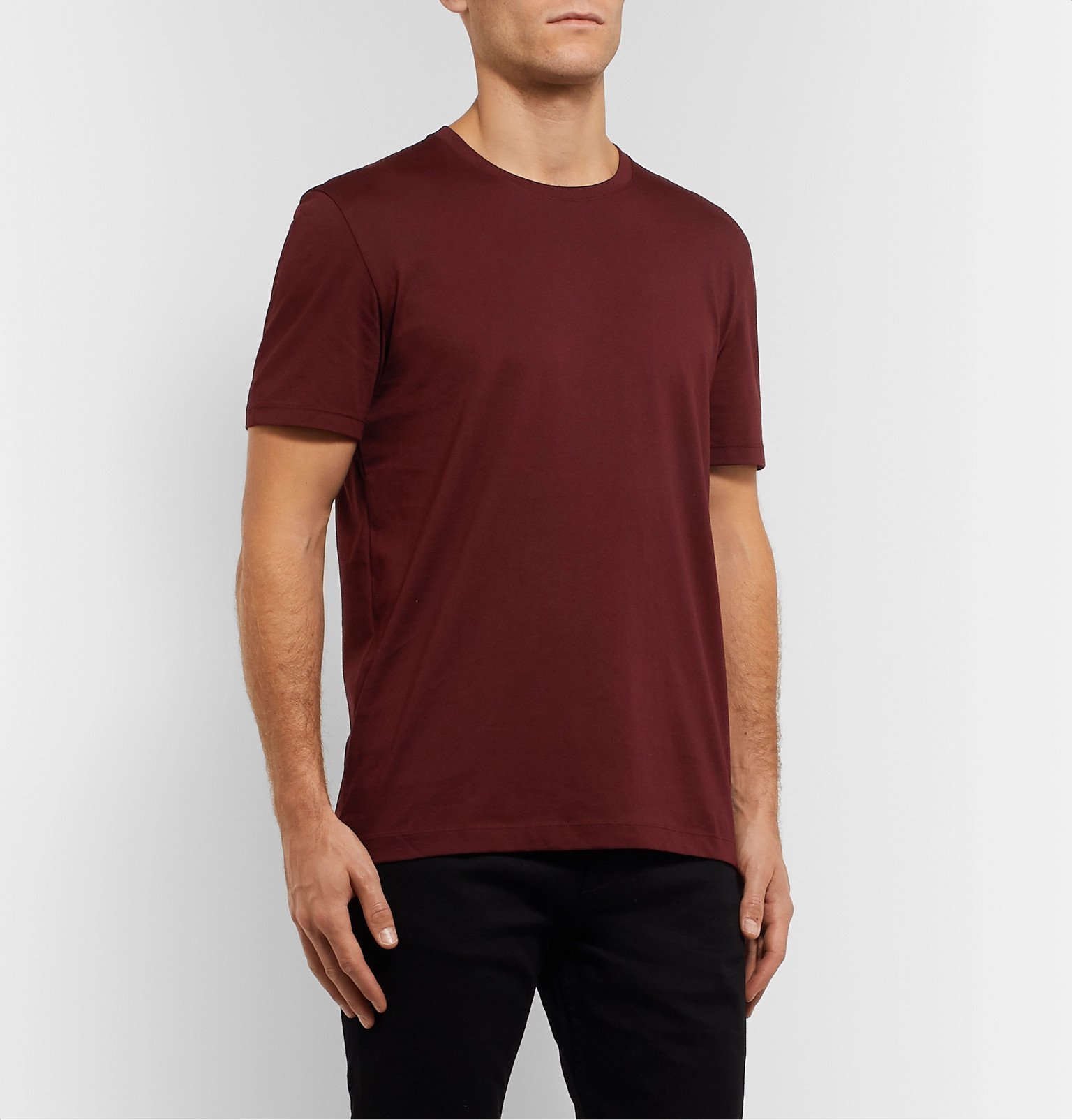 maroon hugo boss t shirt