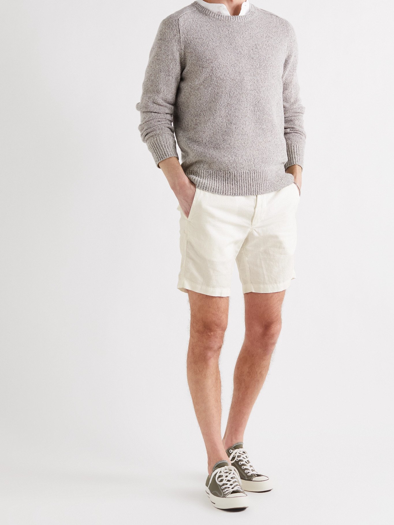 POLO RALPH LAUREN - Linen and Cotton-Blend Shorts - White - UK/US 34 Polo Ralph  Lauren
