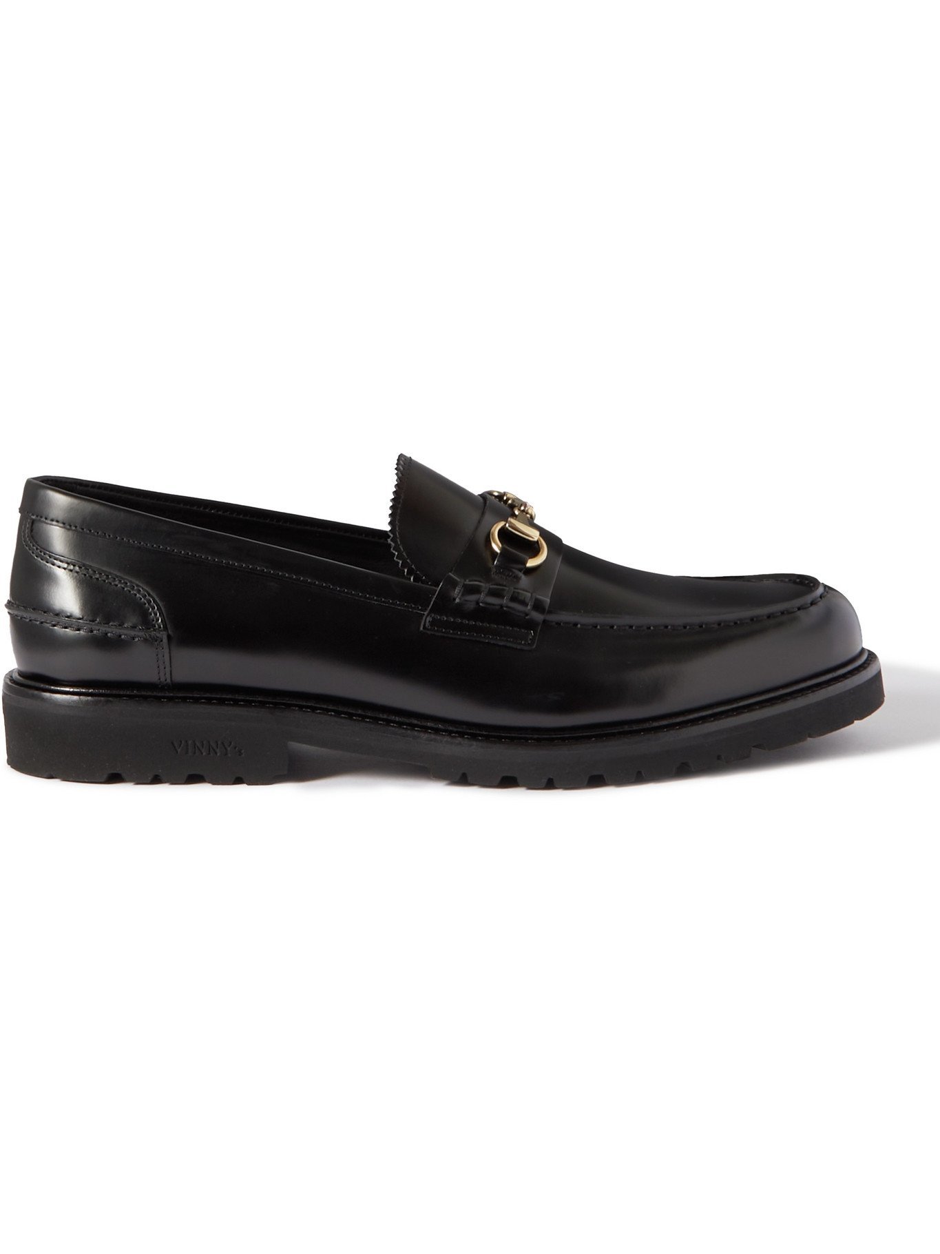 VINNY'S - Le Club Horsebit Leather Loafers - Black - EU 40