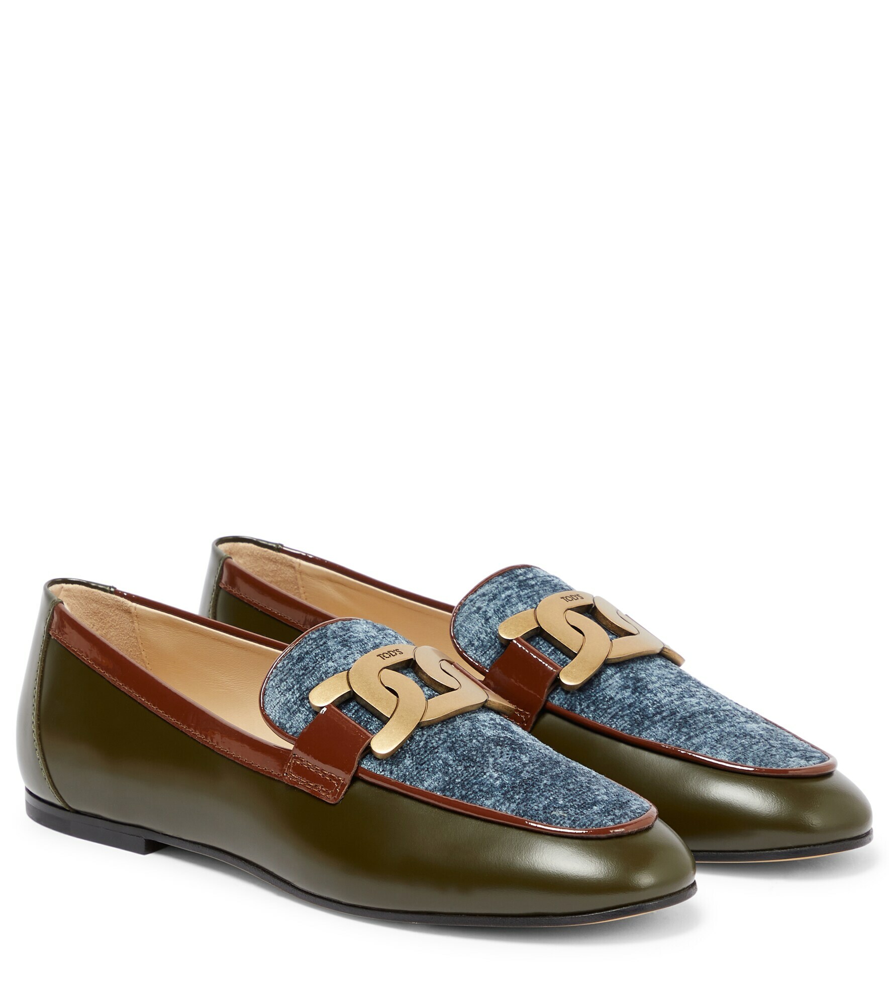 tod's kate leather loafers