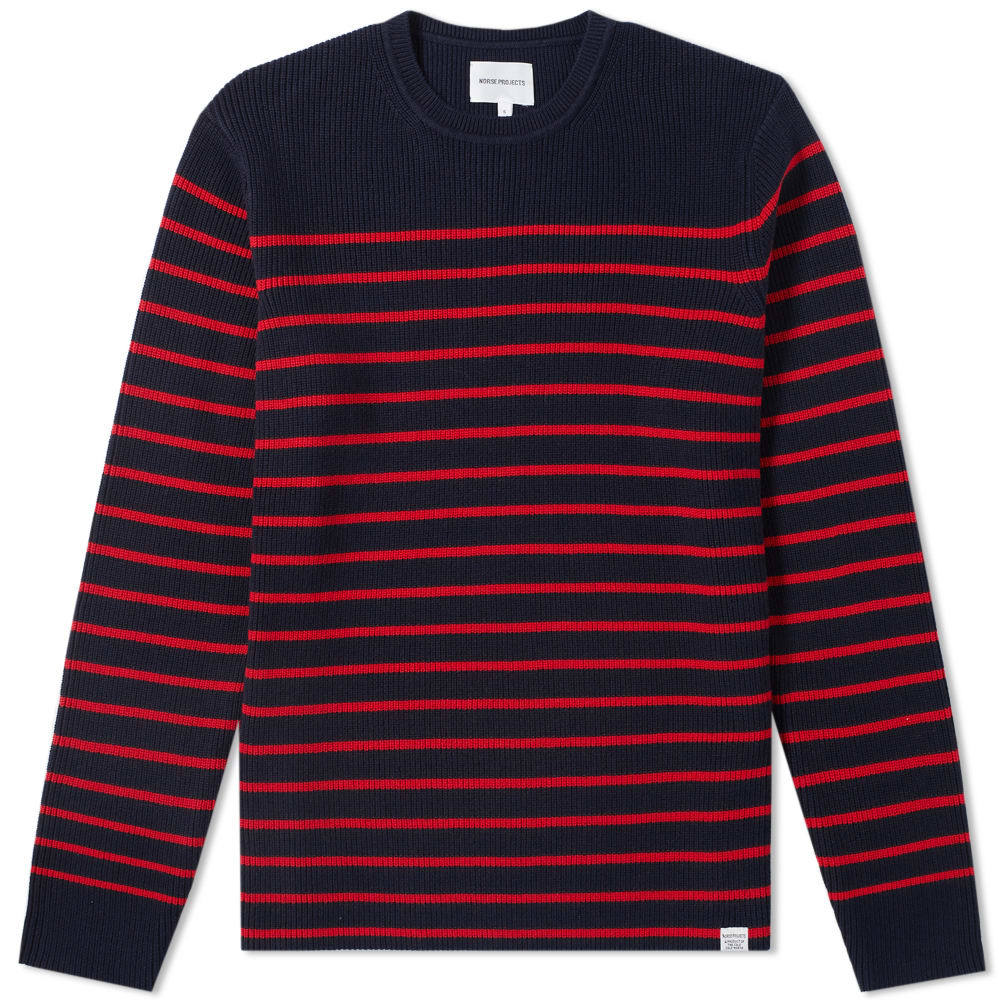 Norse Projects Verner Normandy Cotton Stripe Crew Knit Norse Projects