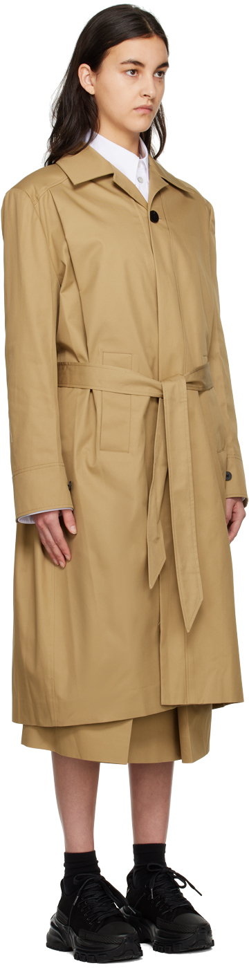 Wooyoungmi Beige Long Trench Coat Wooyoungmi