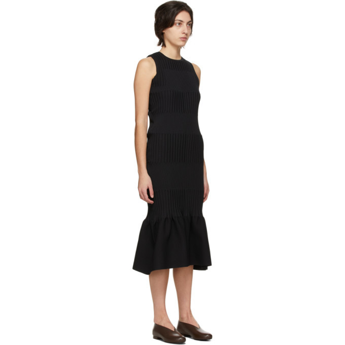 CFCL Black Fluted Dress CFCL