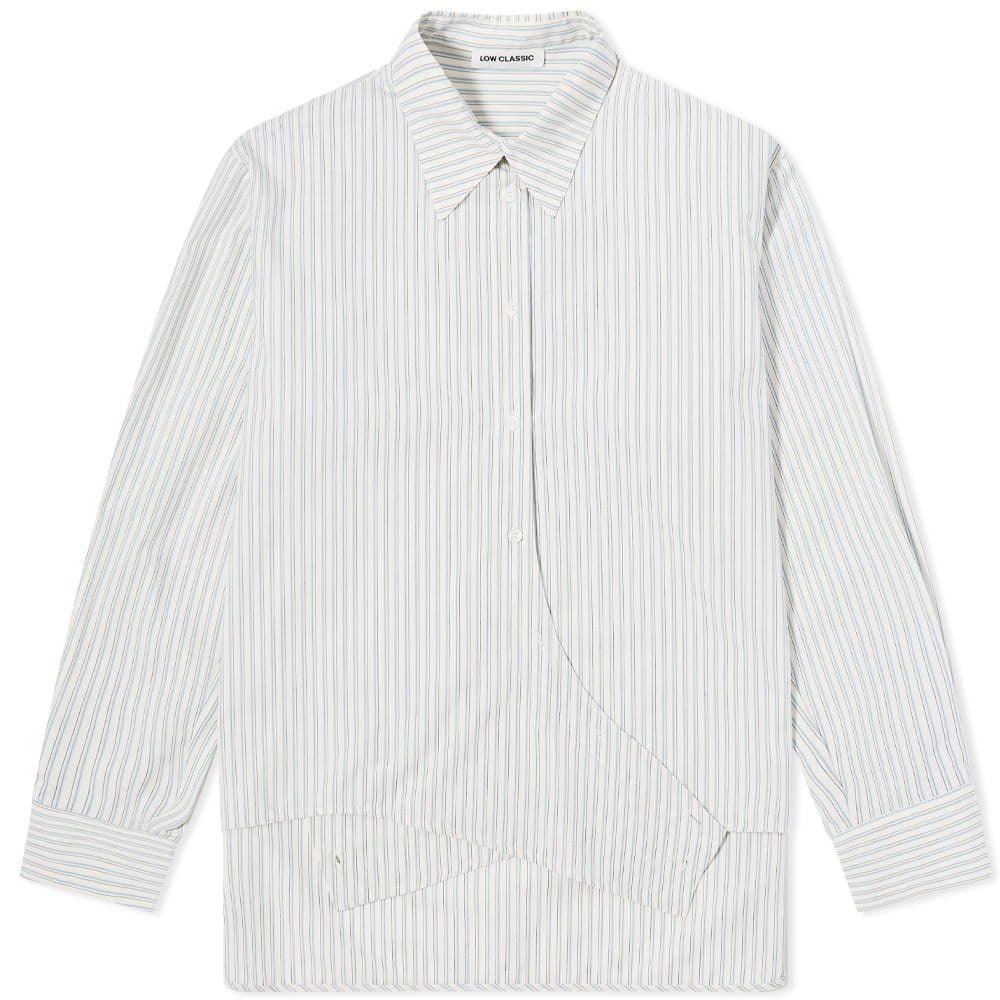 Low Classic Striped Side Button Shirt Low Classic