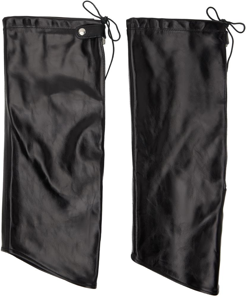 Our Legacy Black High Gaiter Leg Warmers Our Legacy