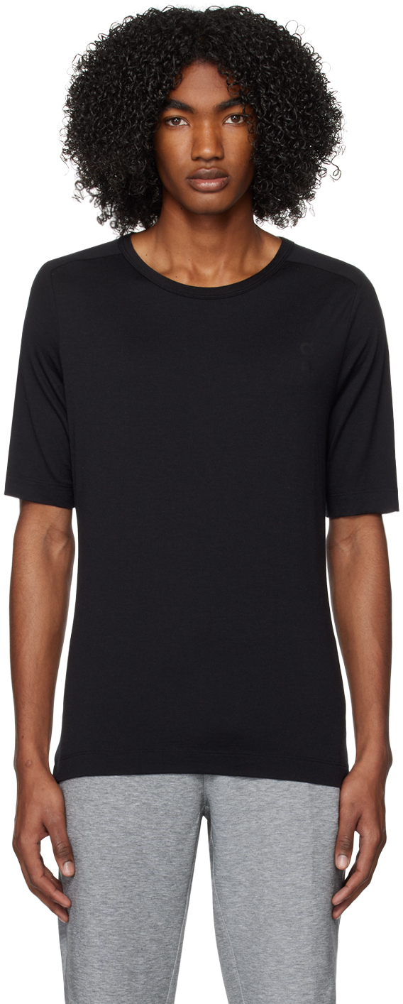 On Black Saddle Shoulder T-Shirt On