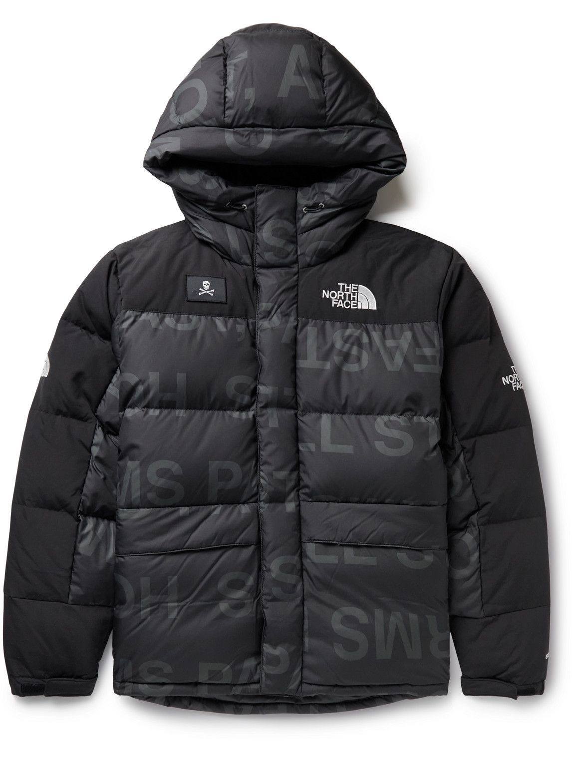 Photo: The North Face - Conrad Anker HMLYN Appliquéd Quilted Printed Shell Down Jacket - Black