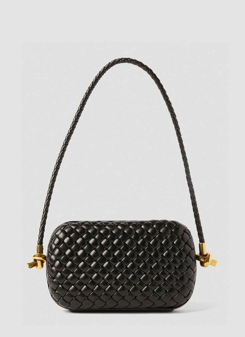 Knot Minaudiere Shoulder Bag in Black Bottega Veneta