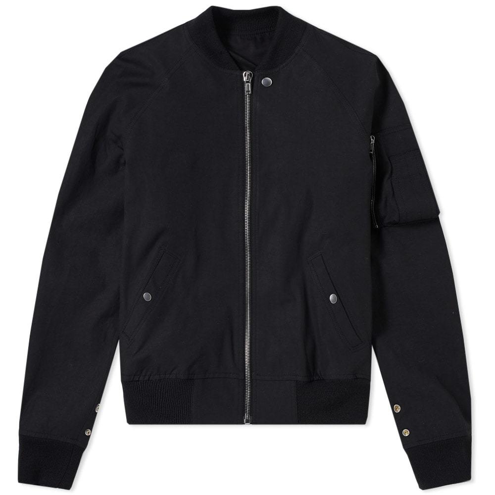 Rick Owens Raglan Bomber Jacket Black Rick Owens