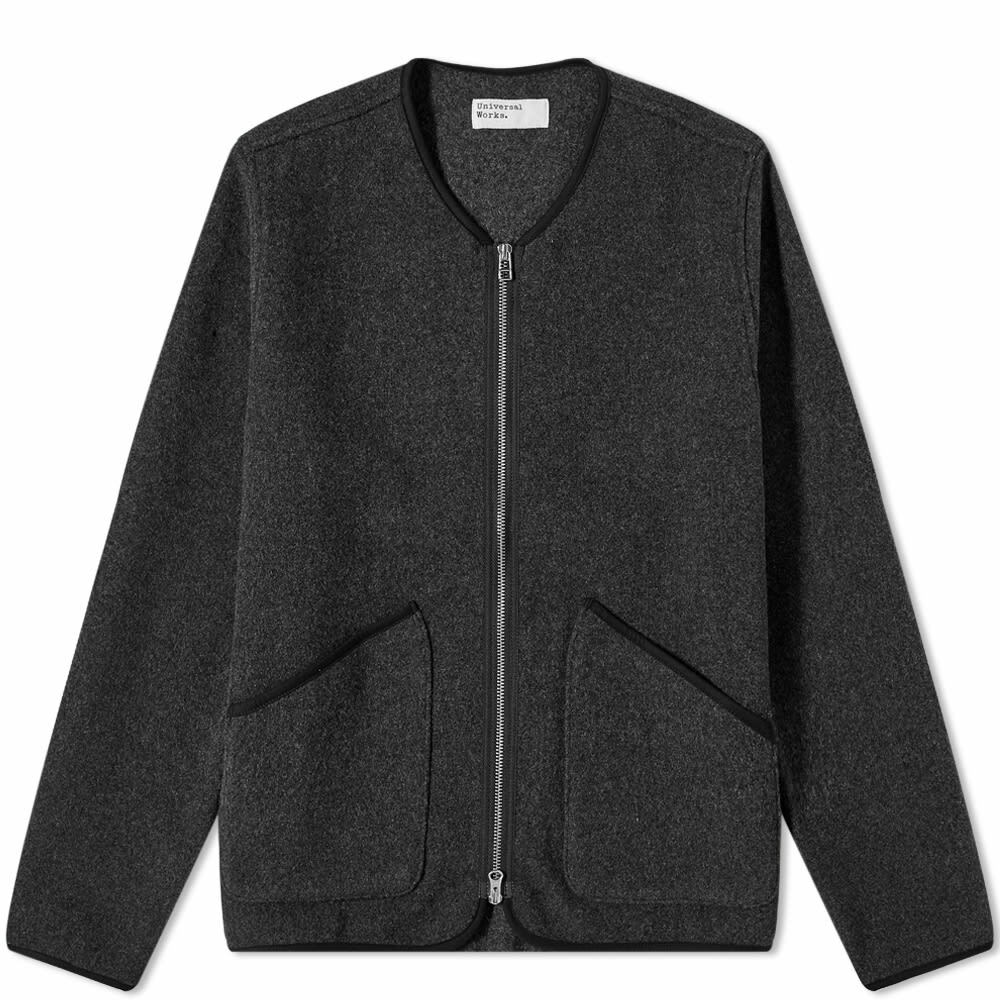 Universal Works Men's Military Liner Jacket in Charcoal Universal Works