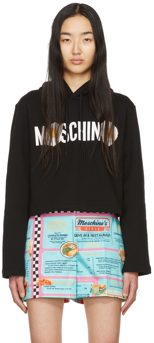 moschino black hoodie