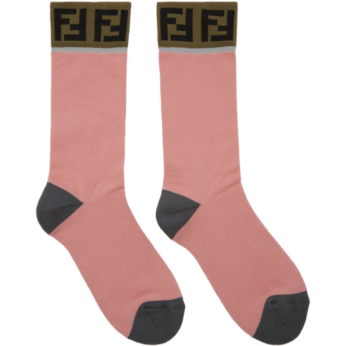 pink fendi socks