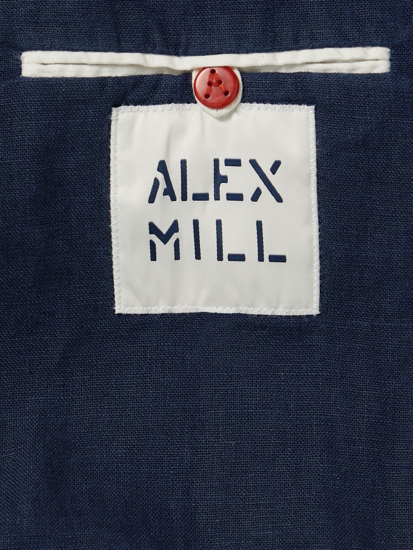 ALEX MILL - Mercer Linen Blazer - Blue Alex Mill