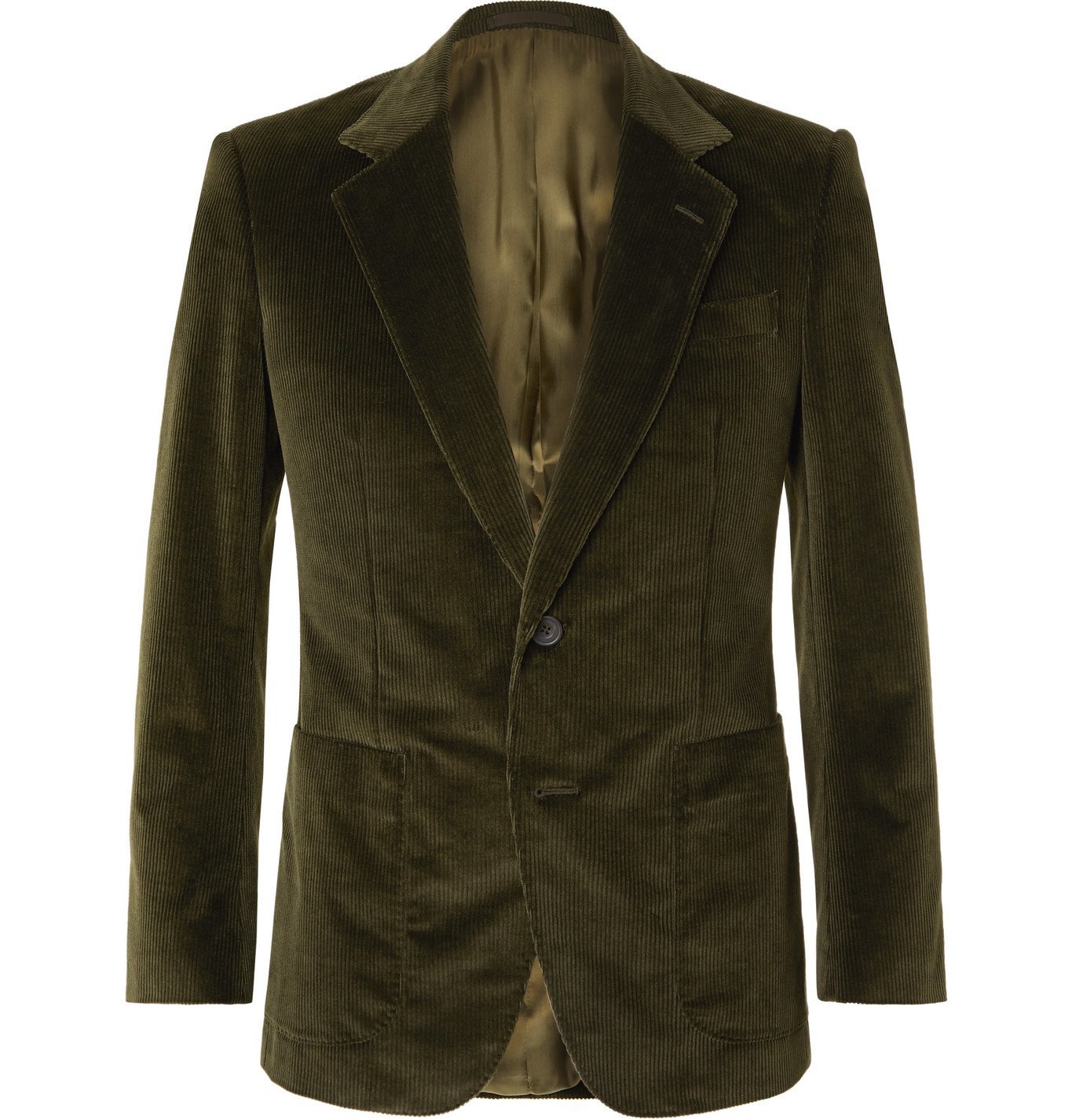 green corduroy suit jacket