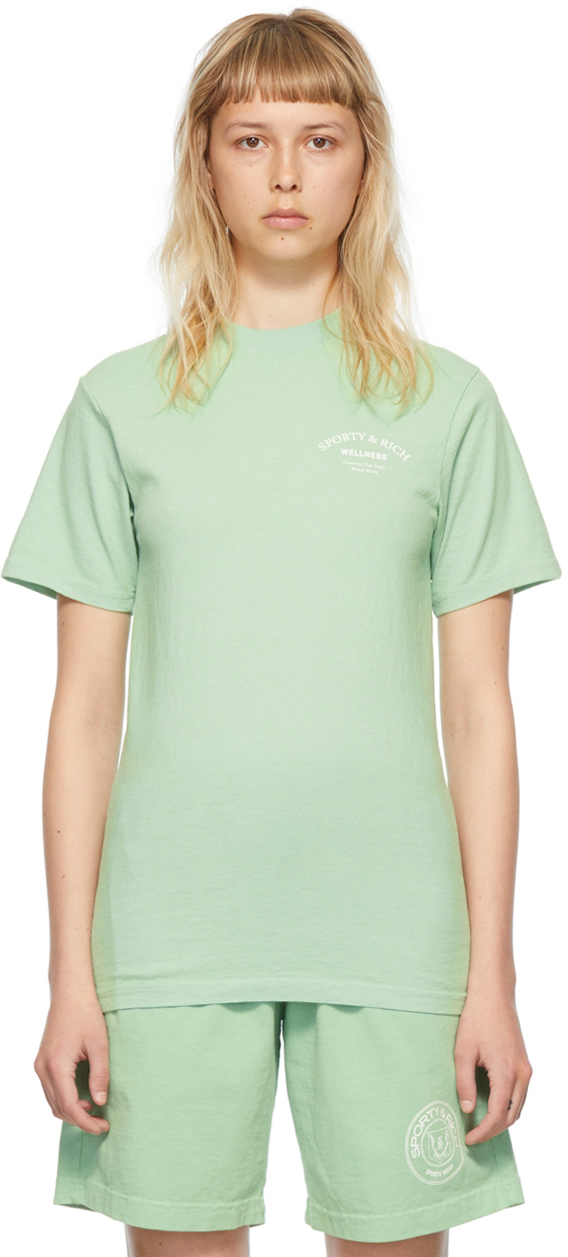 sporty and rich t shirt green