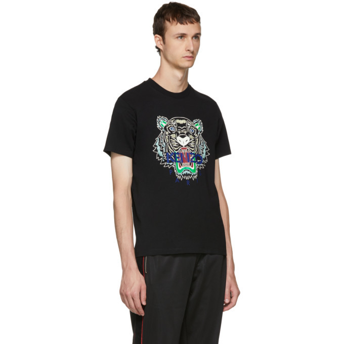 kenzo black tiger t shirt