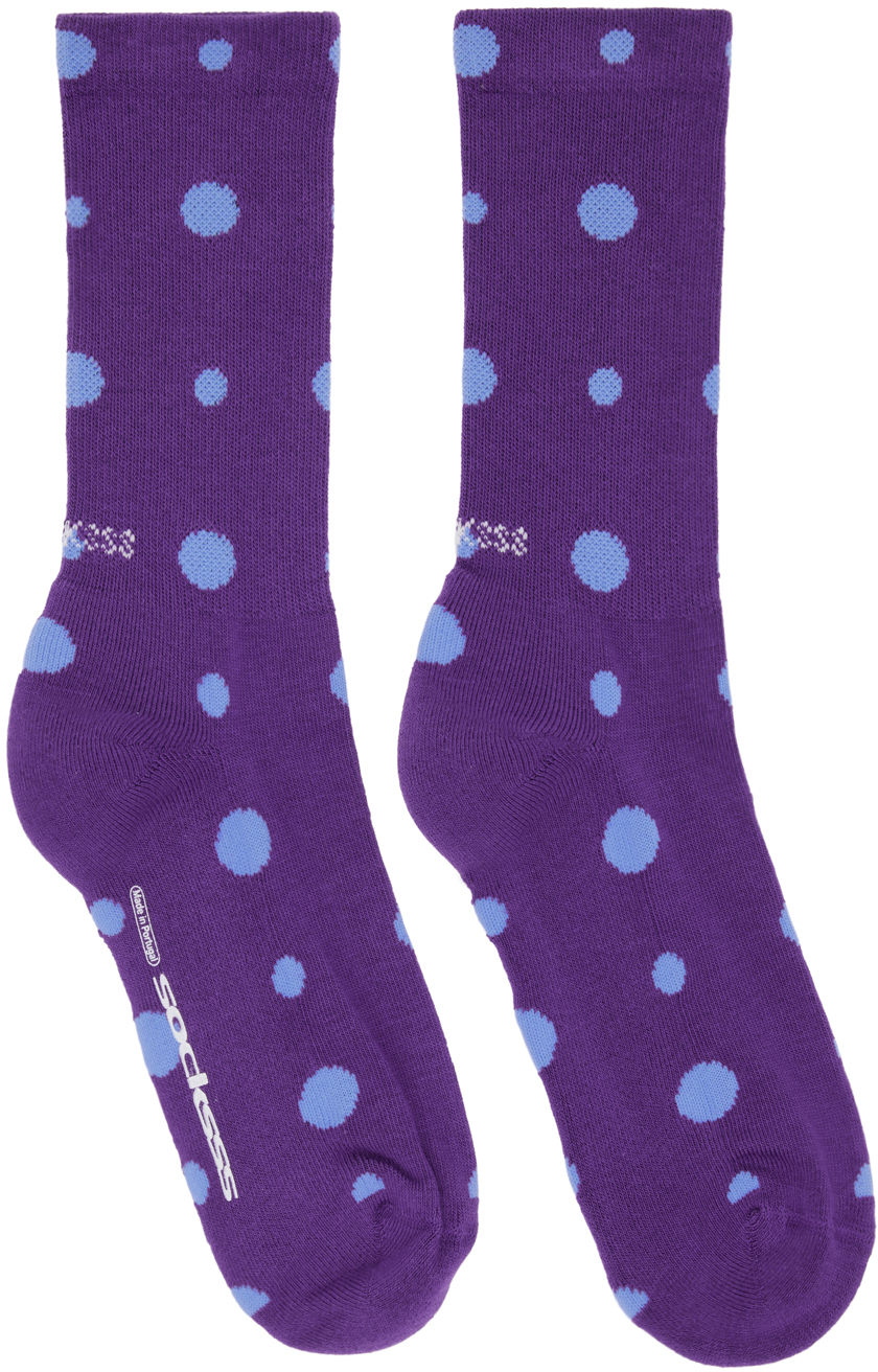 SOCKSSS TwoPack Yellow & Purple Socks Socksss