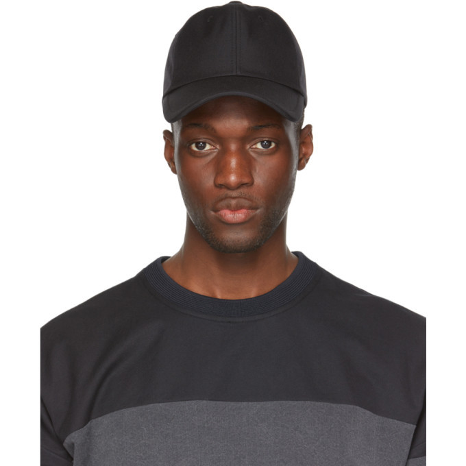 Juun.J Black Canvas Ball Cap Juun.J