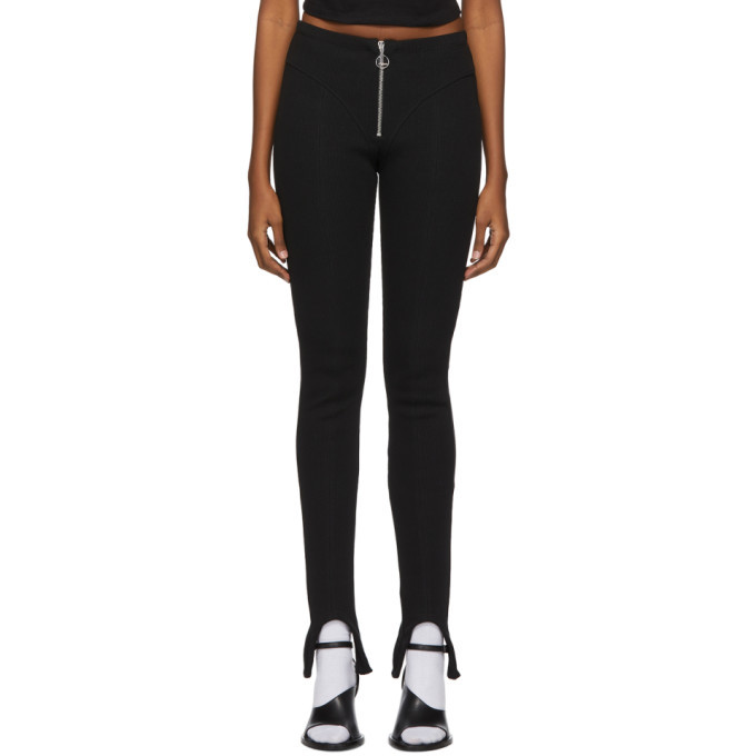 Lourdes Black 80s Stirrup Leggings Lourdes