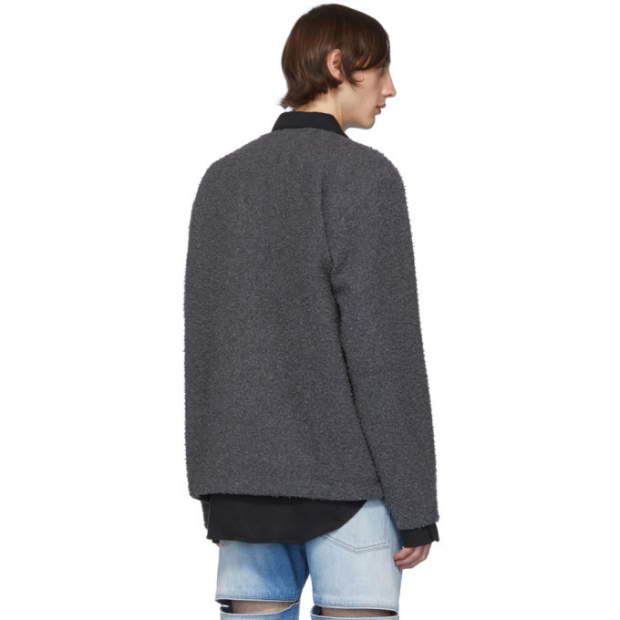 our legacy cardigan shaggy grey