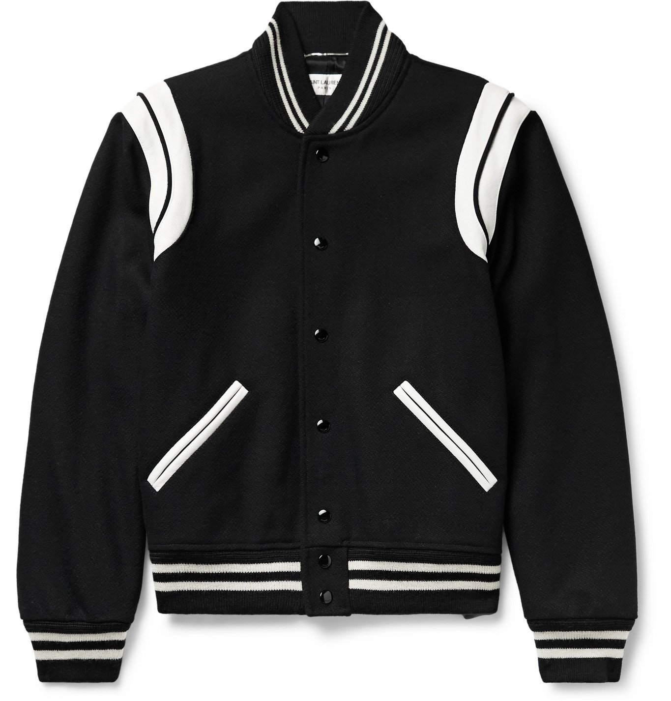 saint laurent teddy jacket in wool