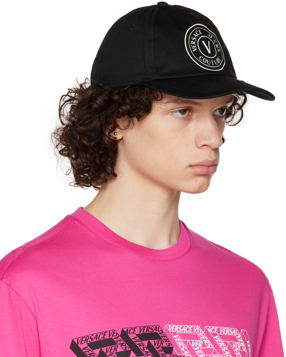 Versace Jeans Couture Black Logo Cap Versace