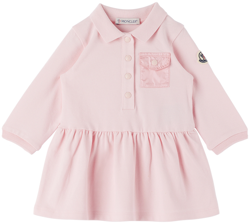 Photo: Moncler Enfant Baby Pink Pocket Dress