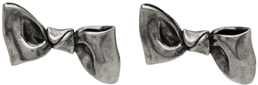 Photo: Acne Studios Silver Karen Kilimnik Edition Bow Earrings