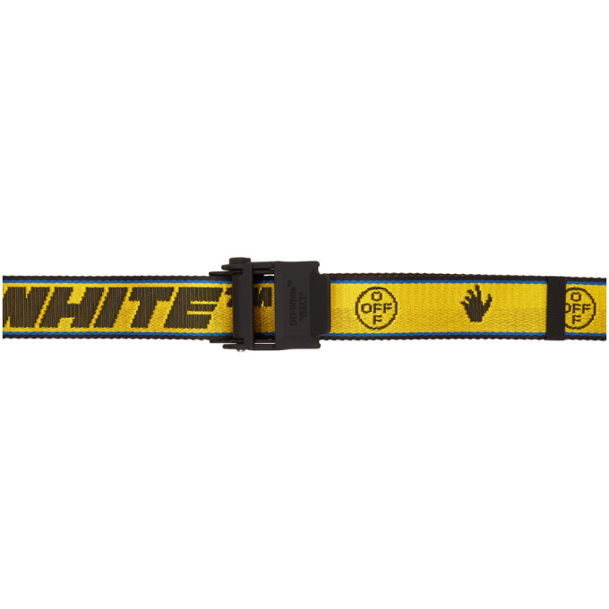 Off-White Yellow and Hybrid Industrial Belt Off-White