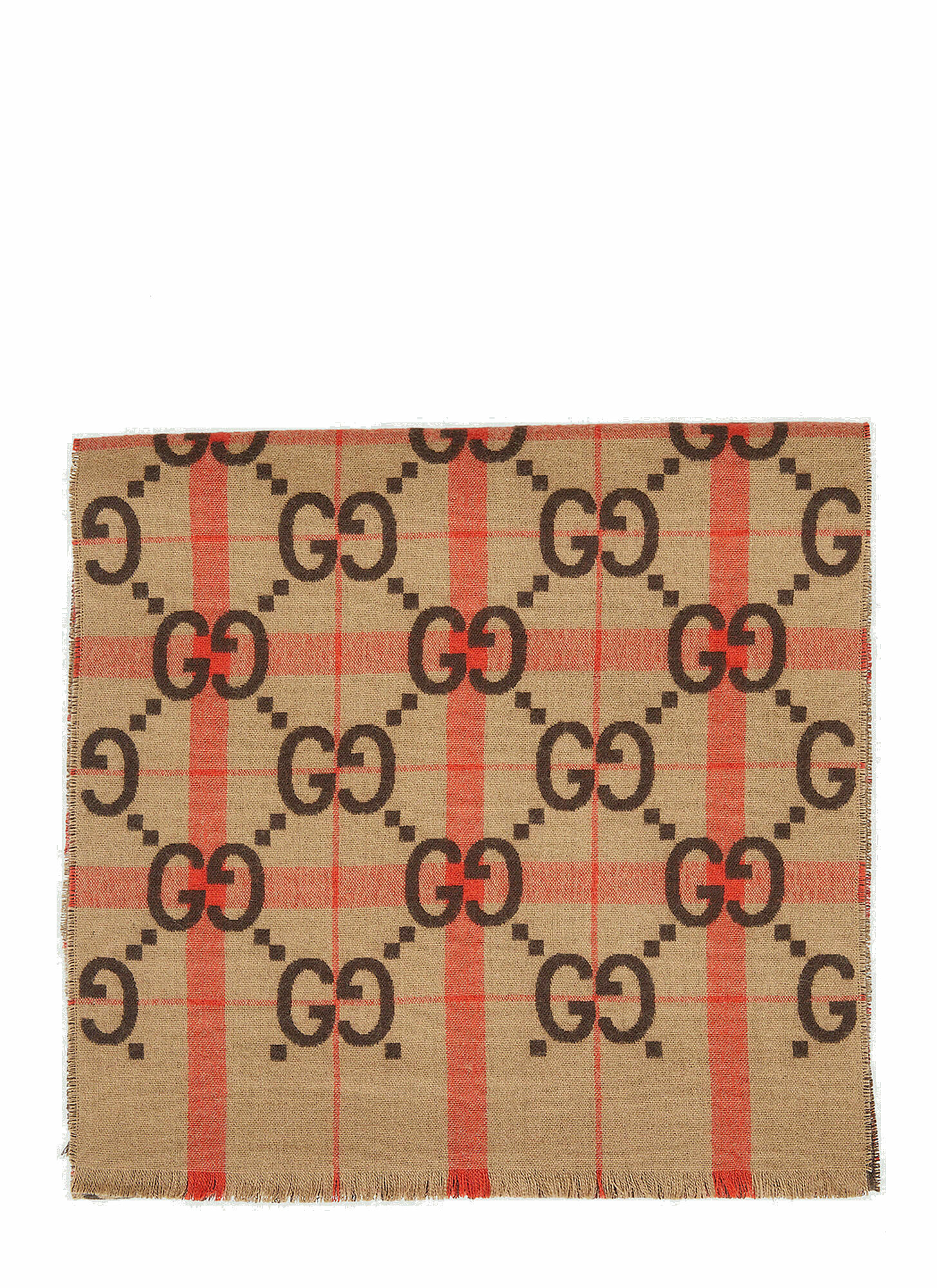 Photo: GG Check Scarf in Beige