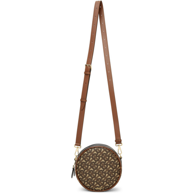 Burberry Brown E-Canvas Monogram Louise Bag Burberry