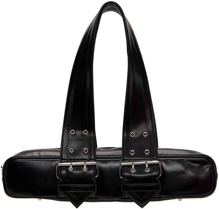 Vaquera Black Shiny Flute Bag