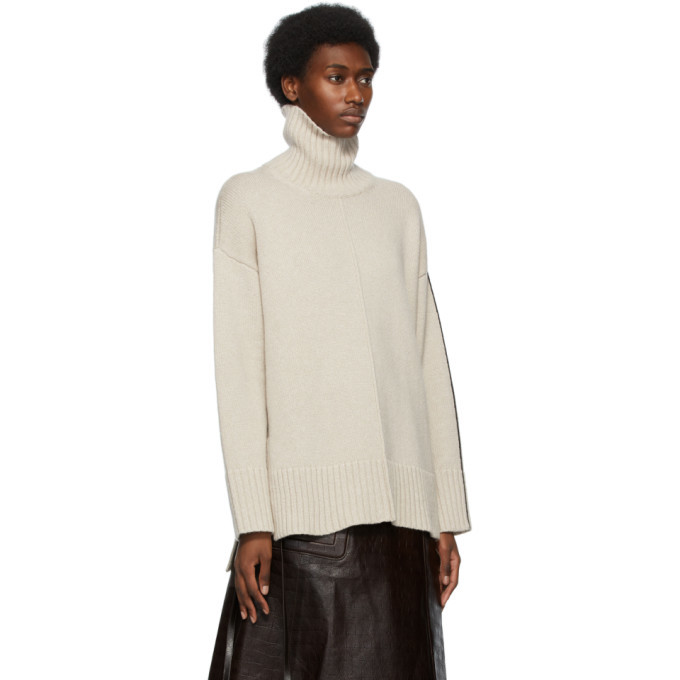 Beige Cashmere Tattoo Turtleneck Peter Do