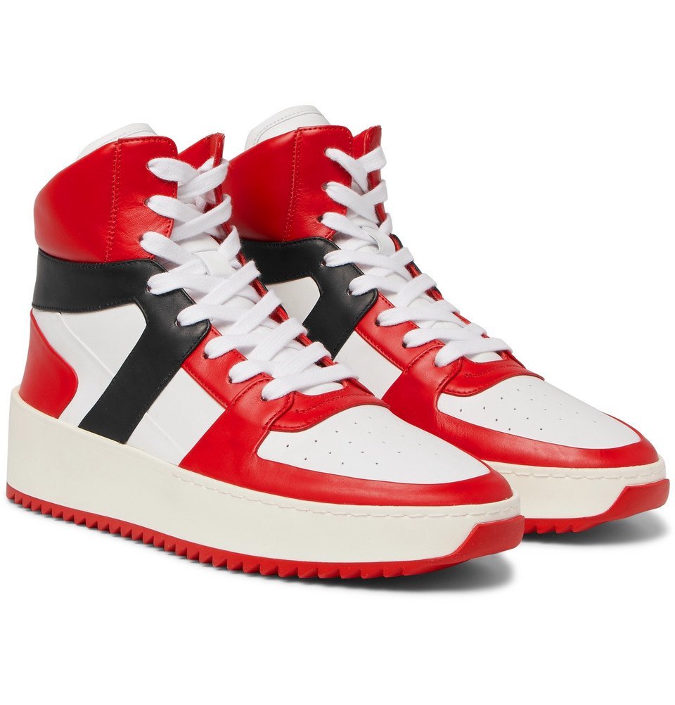 fear of god men's basketball leather sneakers