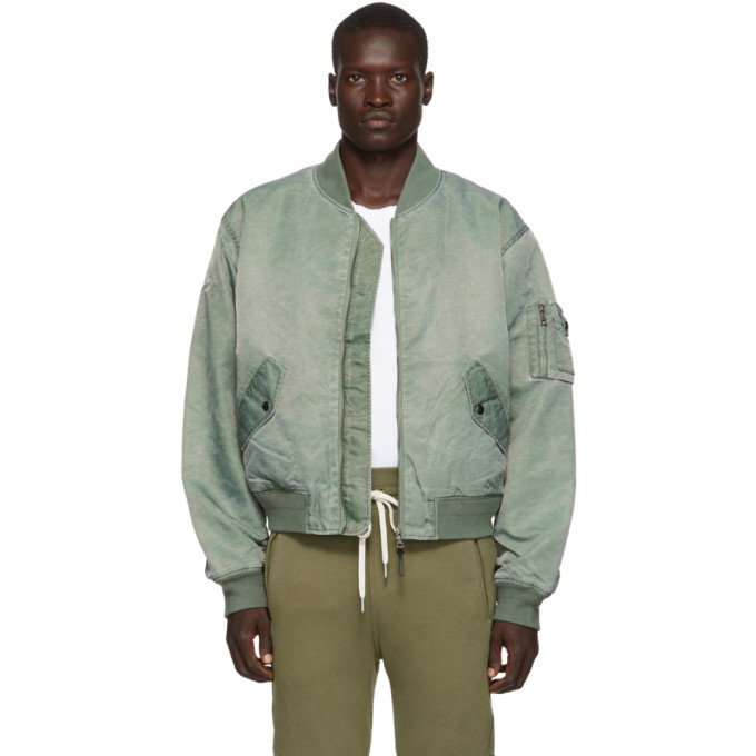 John Elliott Green Nicasio Bogota Bomber Jacket John Elliott