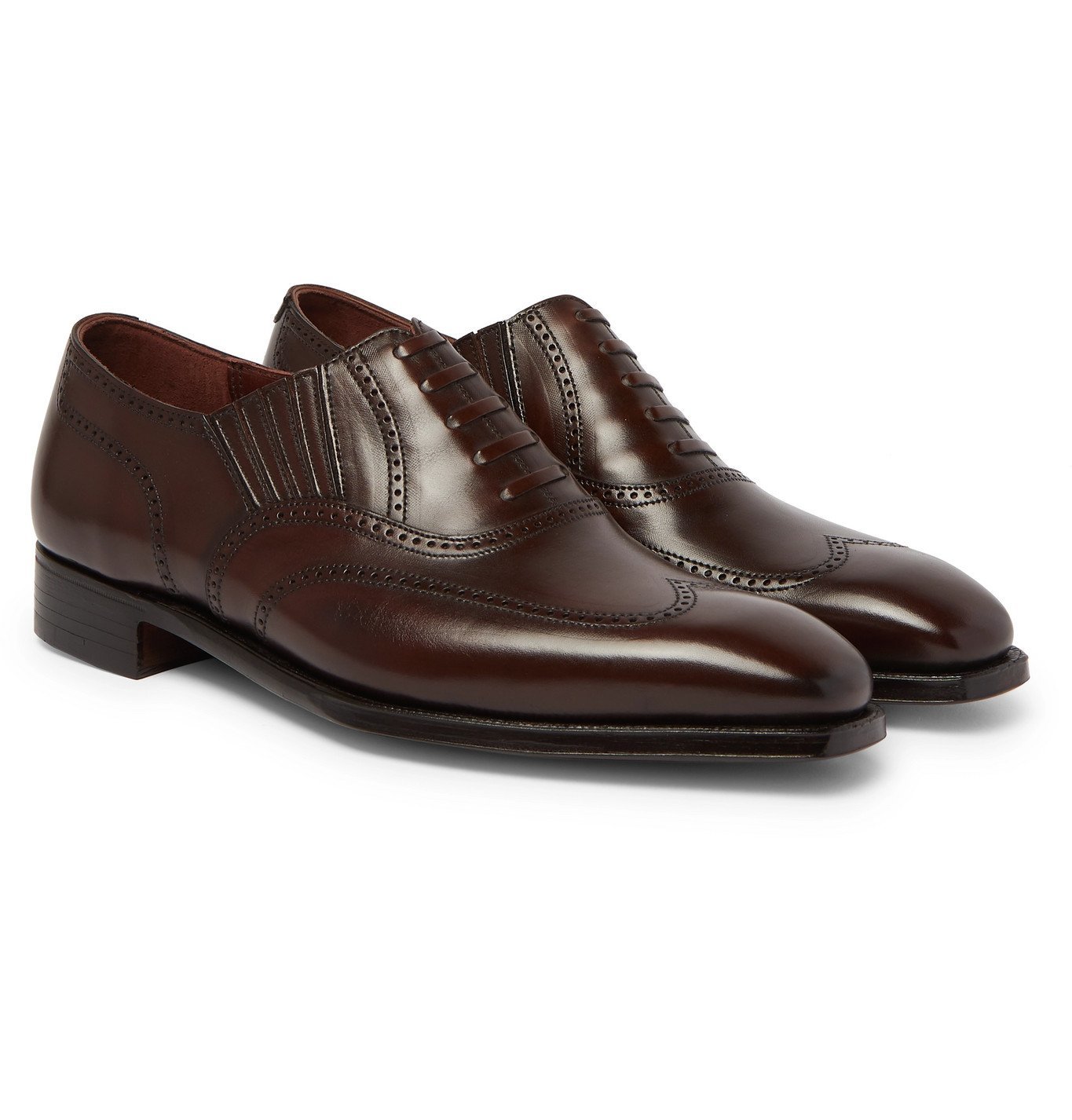 George Cleverley - Winston Leather Oxford Brogues - Brown George Cleverley