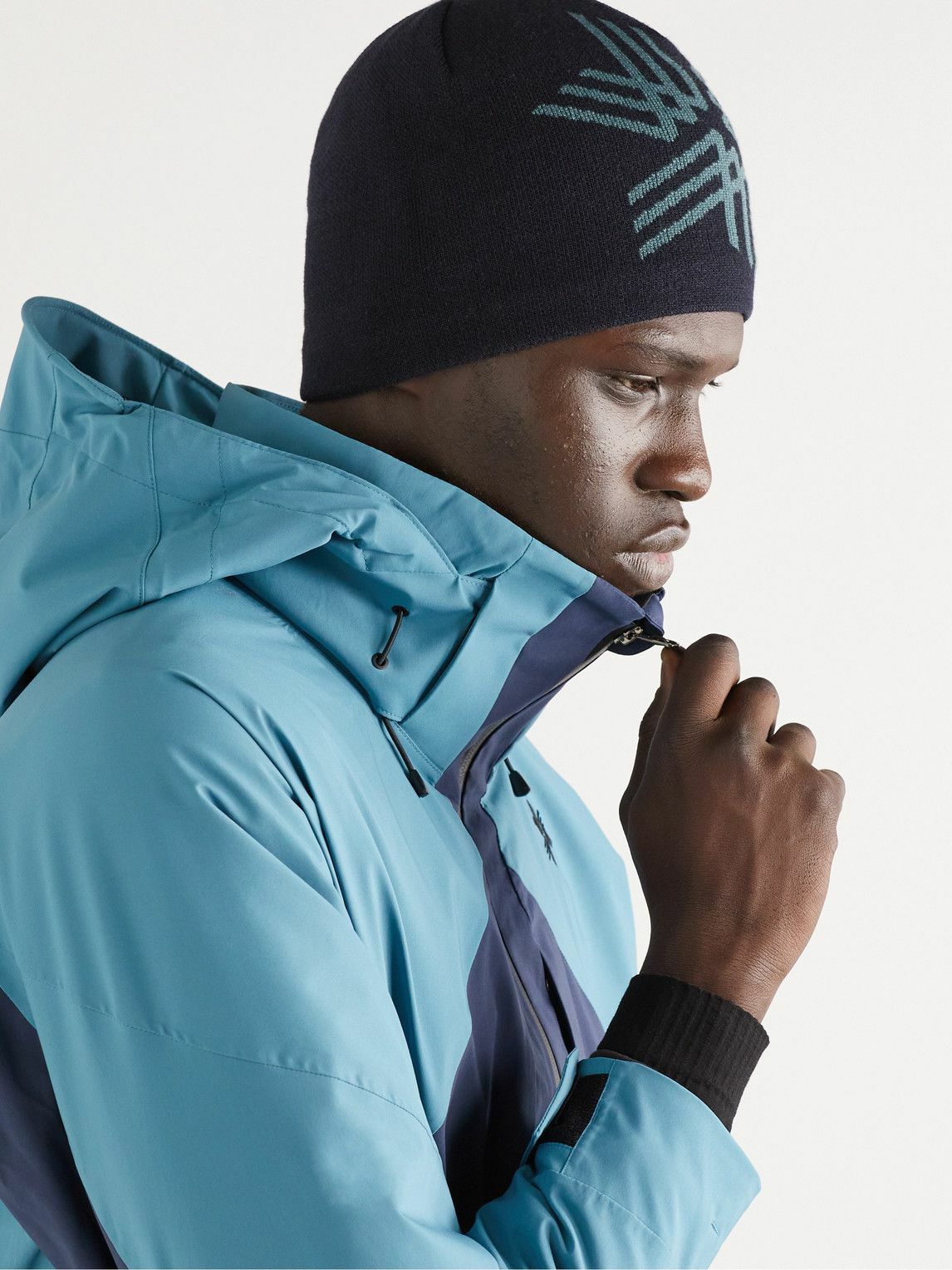 Goldwin LogoJacquard Knitted Ski Beanie Goldwin