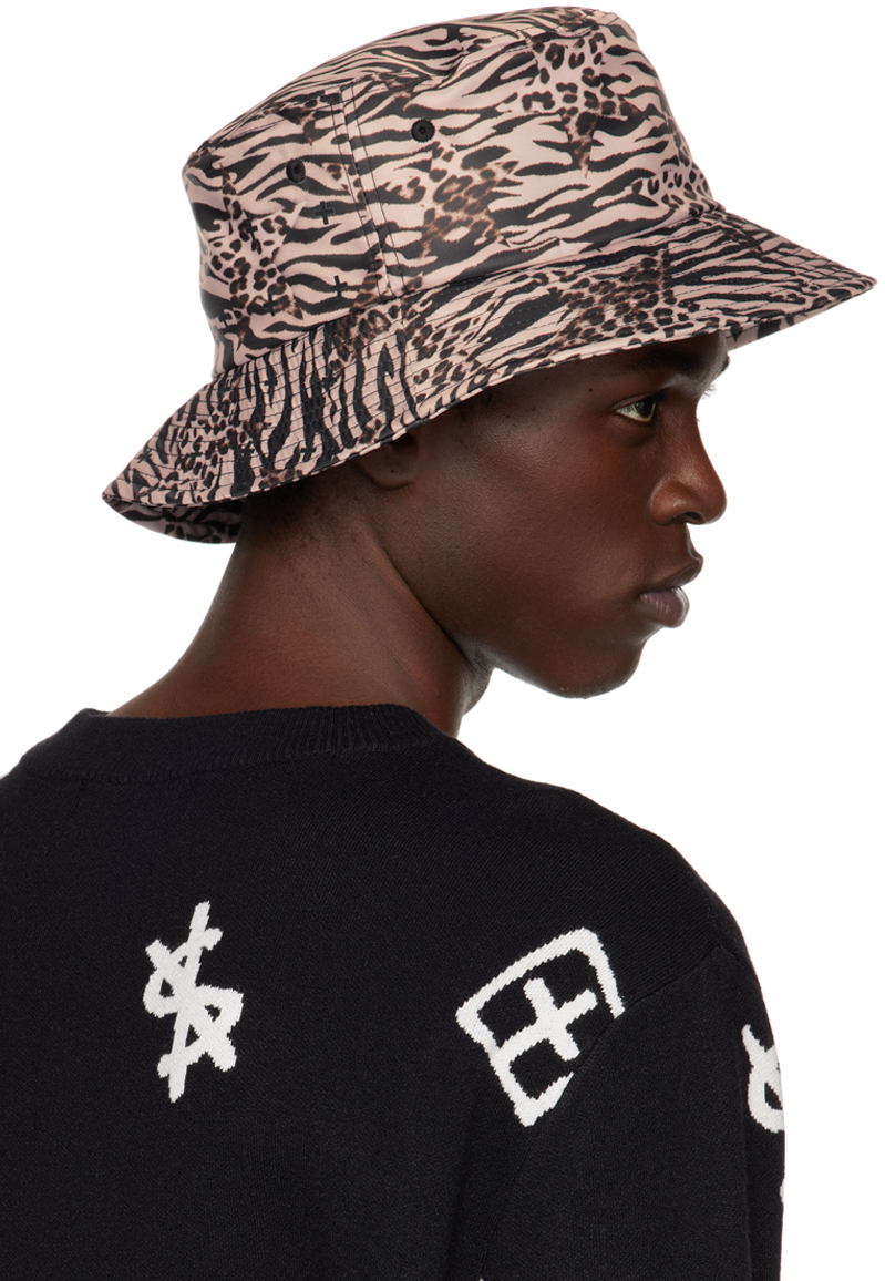 Ksubi Brown Zoo Bucket Hat Ksubi