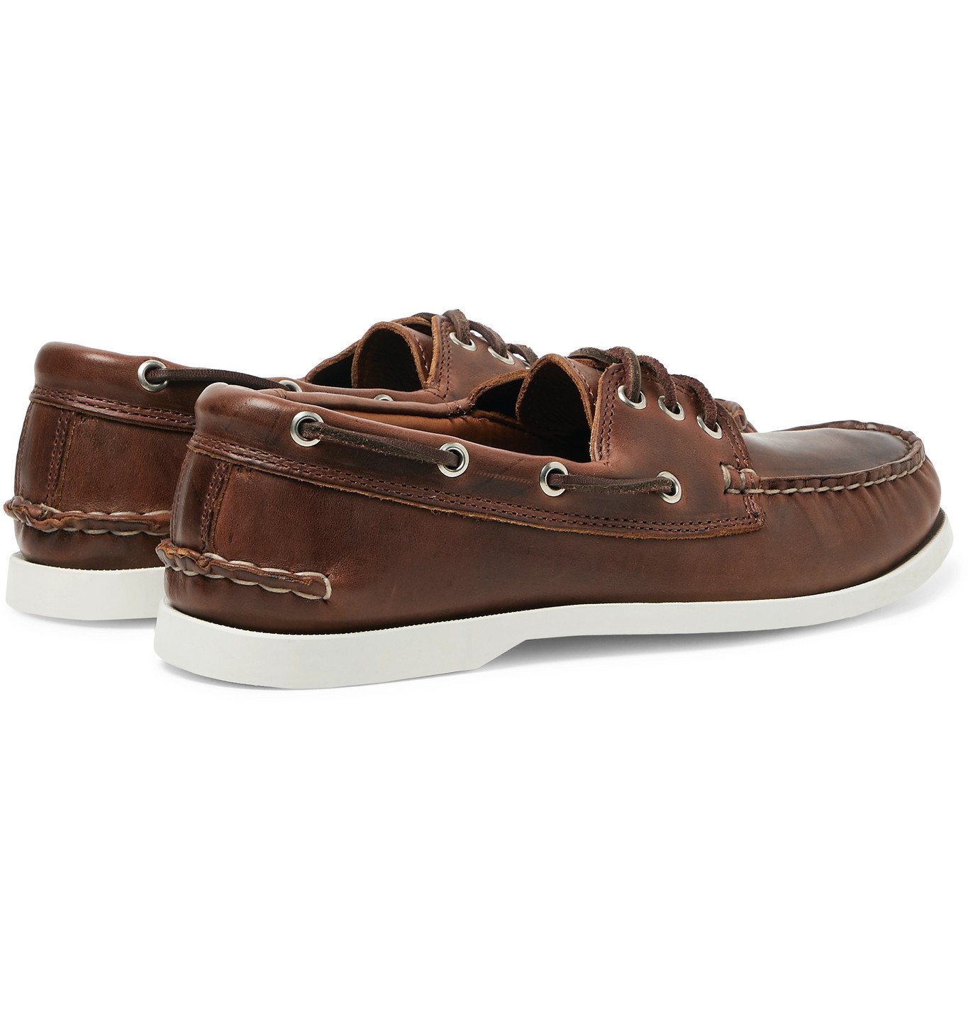 quoddy leather boat shoes