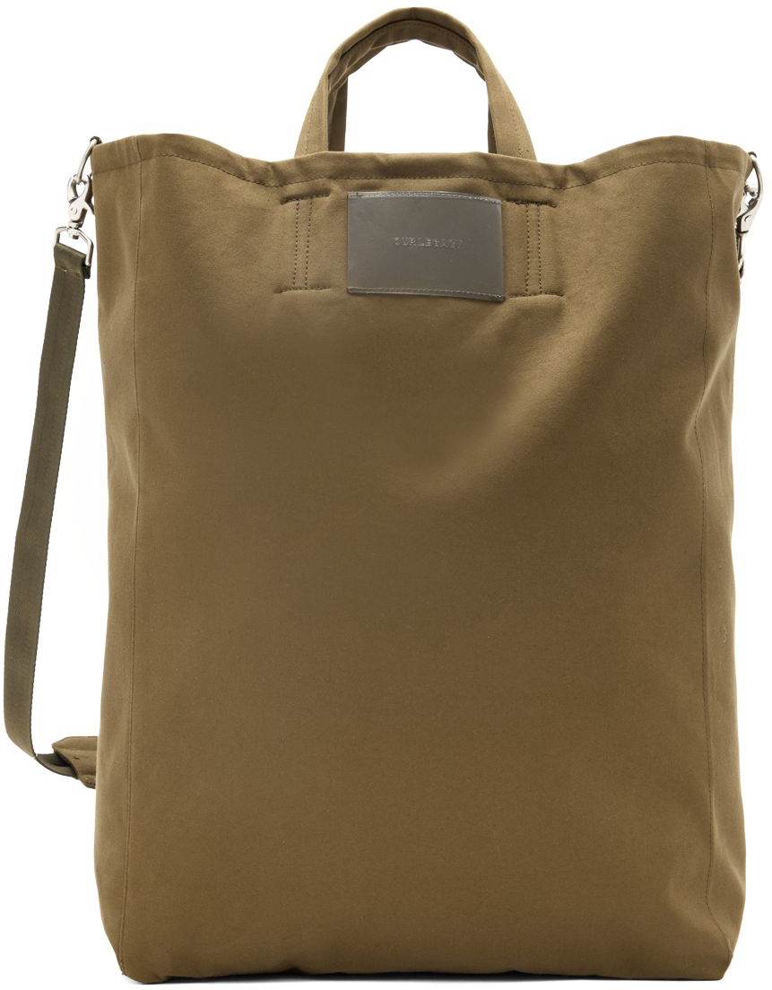 Our Legacy Khaki Cotton Tote Our Legacy