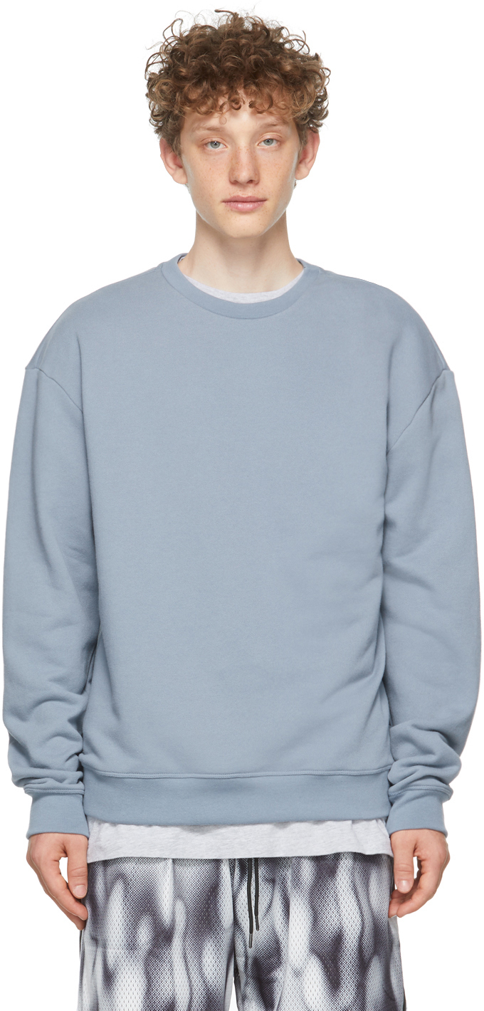 John Elliott Blue Oversized Crewneck 