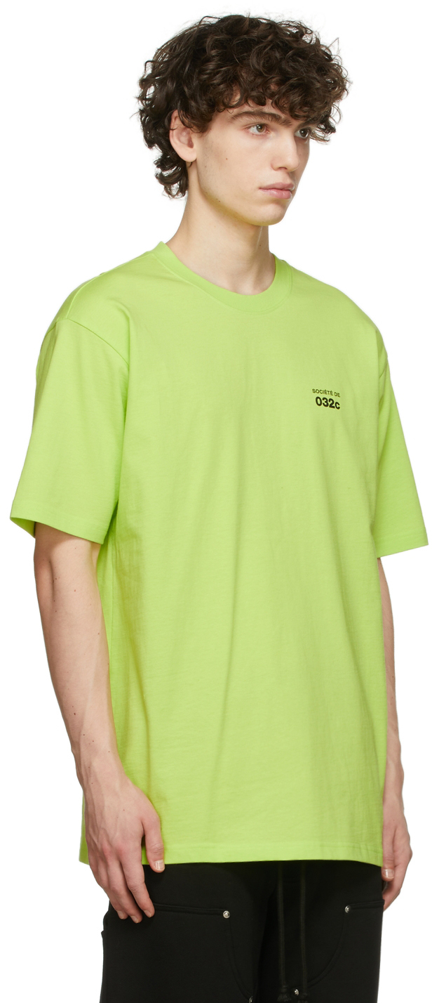 032c SSENSE Exclusive Green Logo T-Shirt