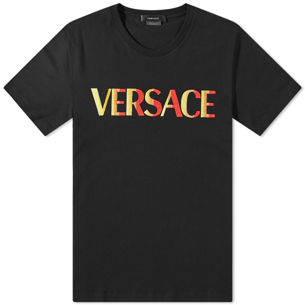Versace Multicoloured Logo Tee Versace