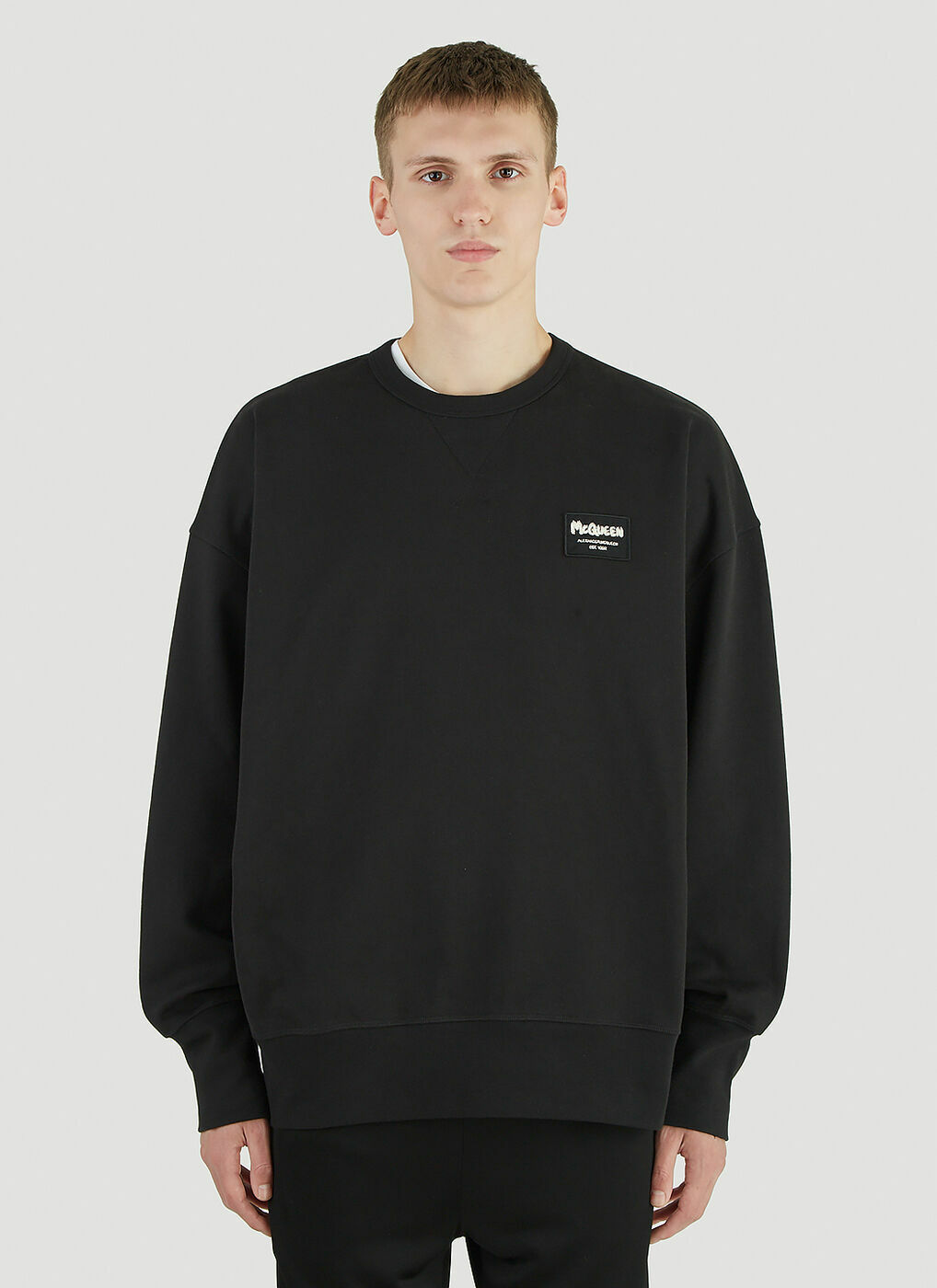 Grafitti Sweatshirt in Black Alexander McQueen